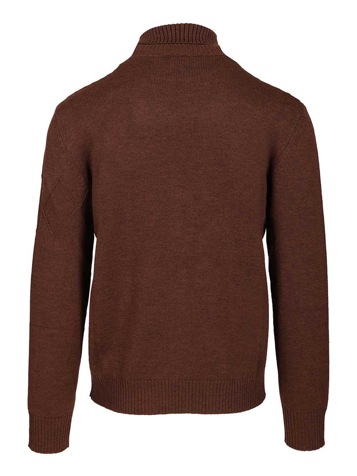 Ballantyne Merino Wool Turtleneck Knitwear - Brown | 9f05ead0ff861b9eef8f30926c7323af6dc5dc09
