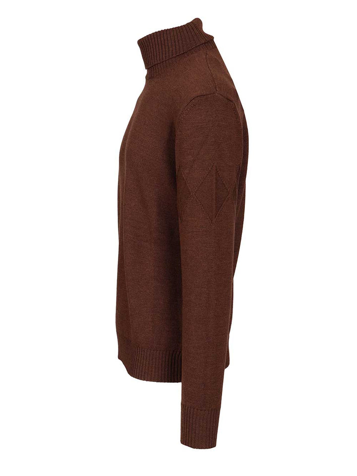 Ballantyne Merino Wool Turtleneck Knitwear - Brown | fc674782153ddb485170d75fbf278b439a459dcf
