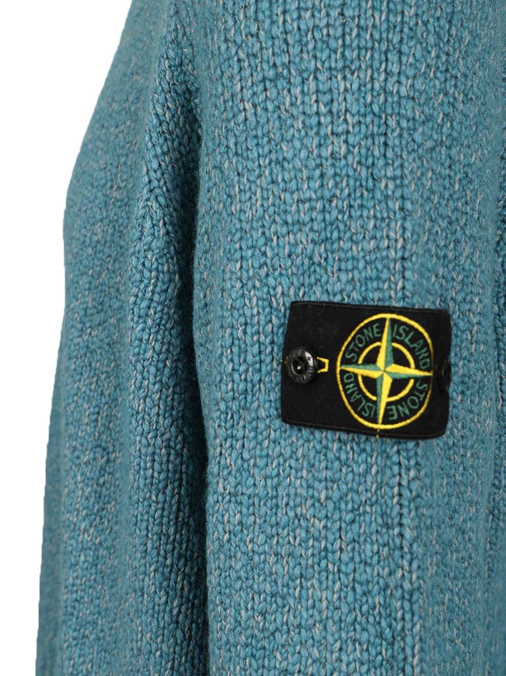 Stone Island Mouliné Wool Sweater Knitwear - Blue | 7cdf34f15e499a186a96de63706c1a11b5a3c30d