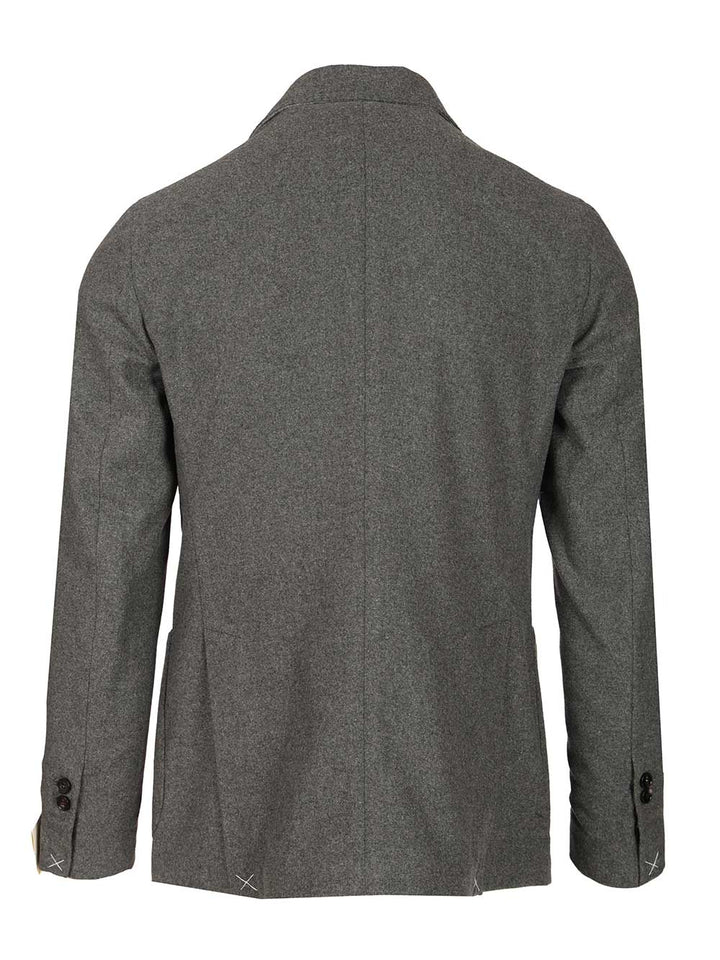 Guarinucci Unlined Double-Breasted Blazer Jackets - Grey | 2fdc8f59fcb8a00b001a15fa7b3a11c1fdea08c7