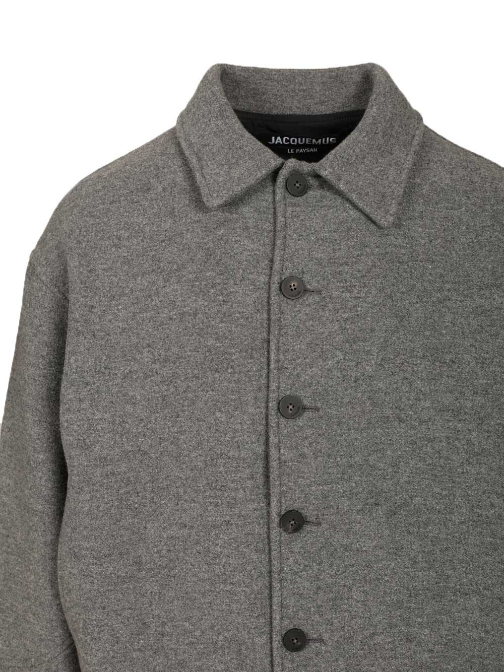 Jacquemus Felt Bomber Jacket Jackets - Grey | de2a635d41f179e4eab6b0bd58d8c9ccaaa49f75