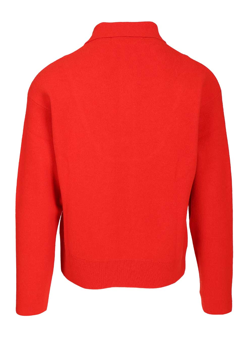 Jacquemus Merino Wool And Cashmere Polo Shirt Knitwear - Red | 221bed78e09b79a08ec8b2aacf82505391be260e