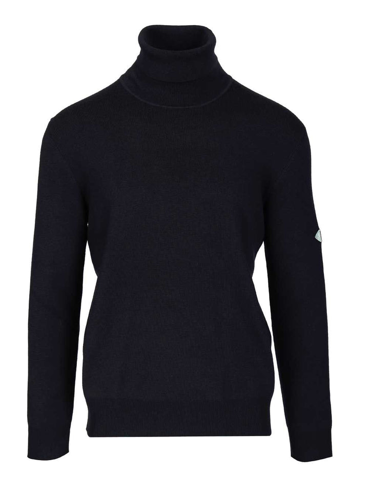 Bottega Veneta Navy Blue Wool Turtleneck Sweater Knitwear - Blue | 75cf2d32f991b861274b87057a79777b61888a68