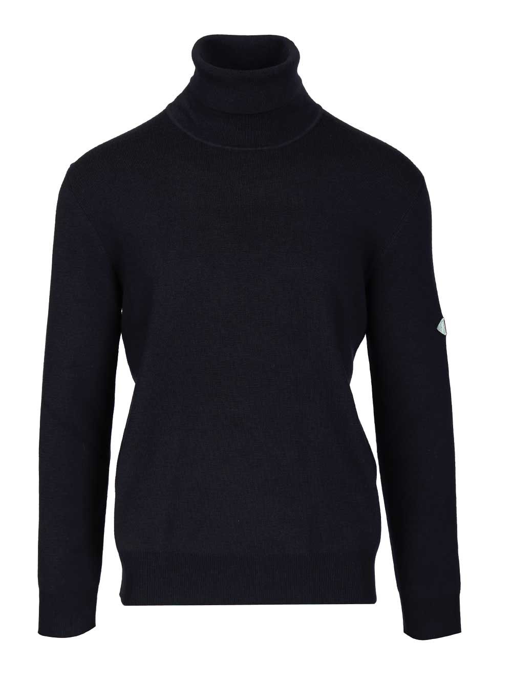 Bottega Veneta Navy Blue Wool Turtleneck Sweater Knitwear - Blue | 75cf2d32f991b861274b87057a79777b61888a68