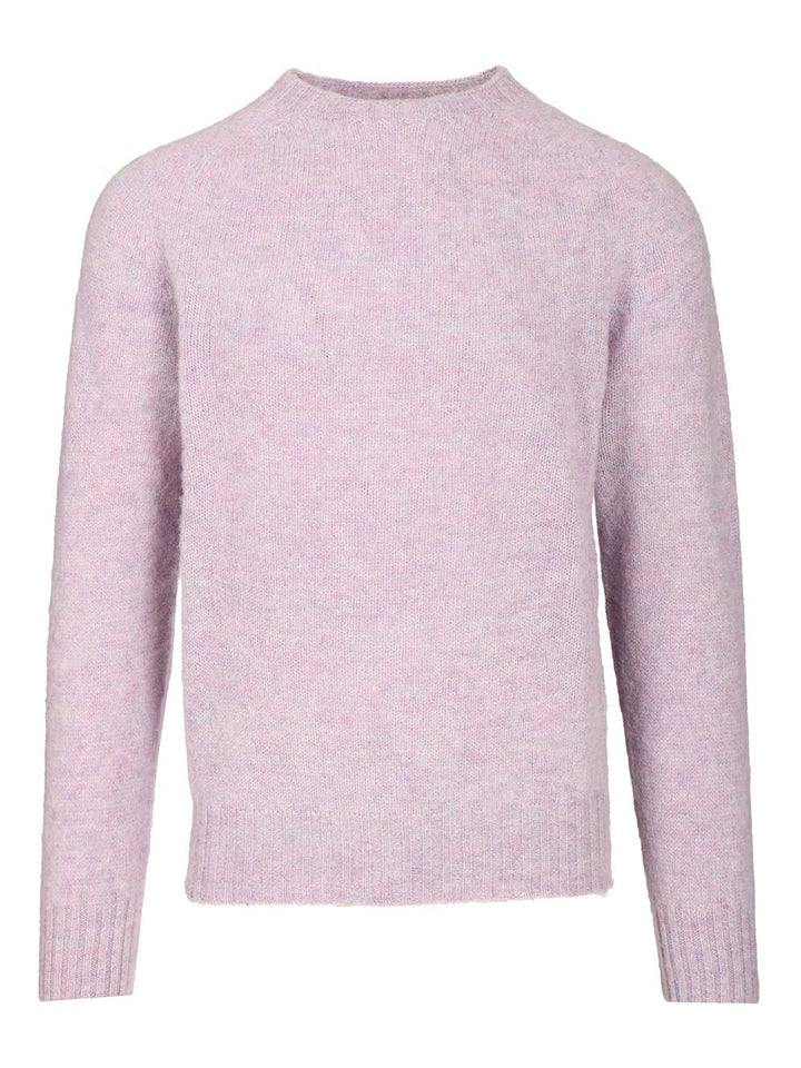 Howlin' Shetland Wool Crew Neck Knitwear - Violet | 0928082d756de2b9525439070be4a7a4c2a59f10