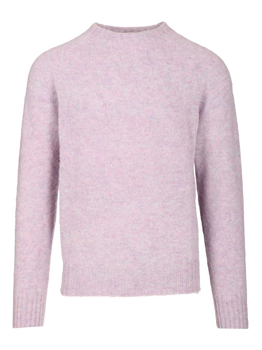 Howlin' Shetland Wool Crew Neck Knitwear - Violet | 0928082d756de2b9525439070be4a7a4c2a59f10