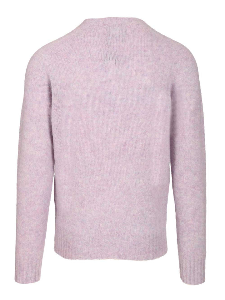 Howlin' Shetland Wool Crew Neck Knitwear - Violet | 1b719ae4b71ac32f4b026f5c6a297479cb953297