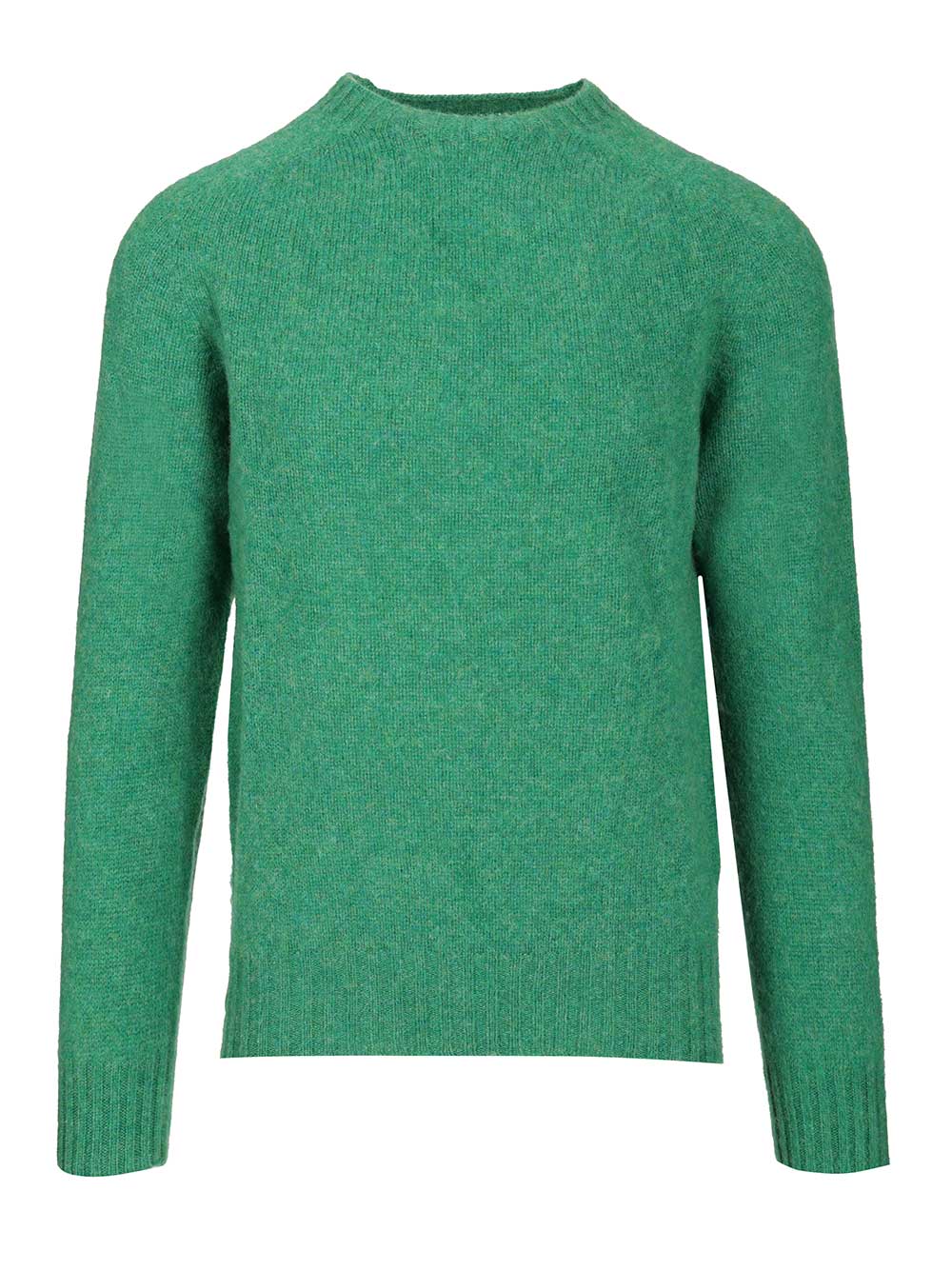 Howlin' Shetland Wool Crew Neck Knitwear - Green | 45b1b67dec4e9fcafc3704218245f96f39cc3a7a