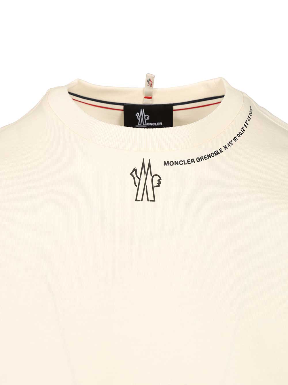 Moncler Grenoble Crew Neck Cotton T-Shirt - White | 3a3d02c89de091f5650f4417e678c958725e3837