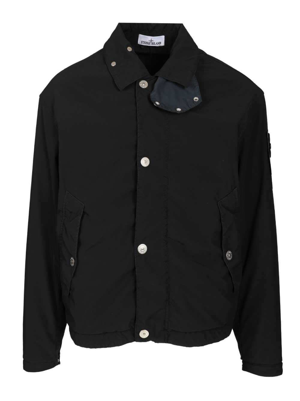 Stone Island Coach Jacket With Hood Jackets - Blue | 5db506ced9eca7d04f2de4cfc5742032e29f9f5f