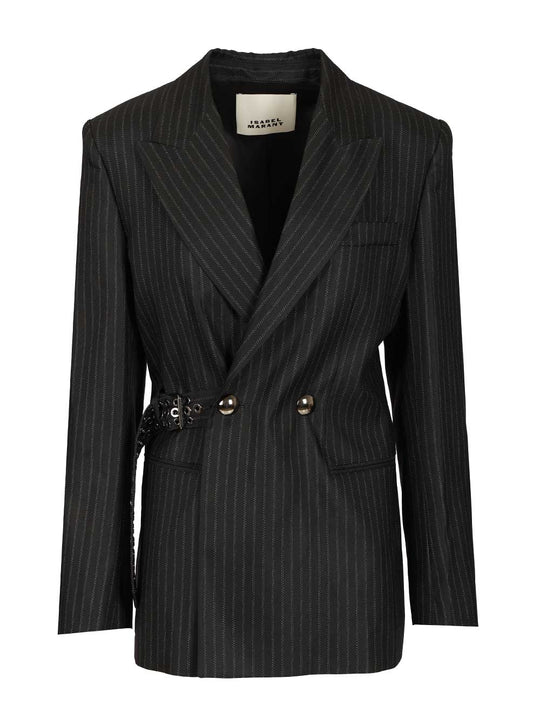 Nahia Blazer Jackets Black