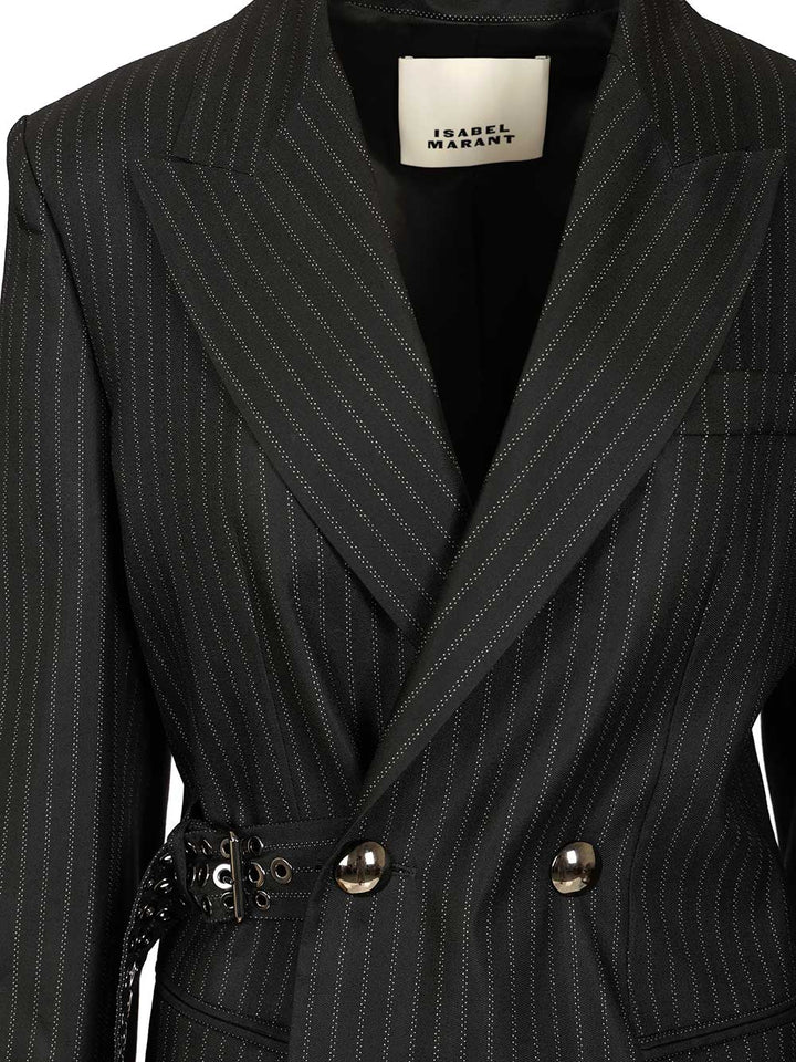 Isabel Marant Nahia Blazer Jackets - Black | d0c36622ba61f787135db25ab3923dcf5a8721f1