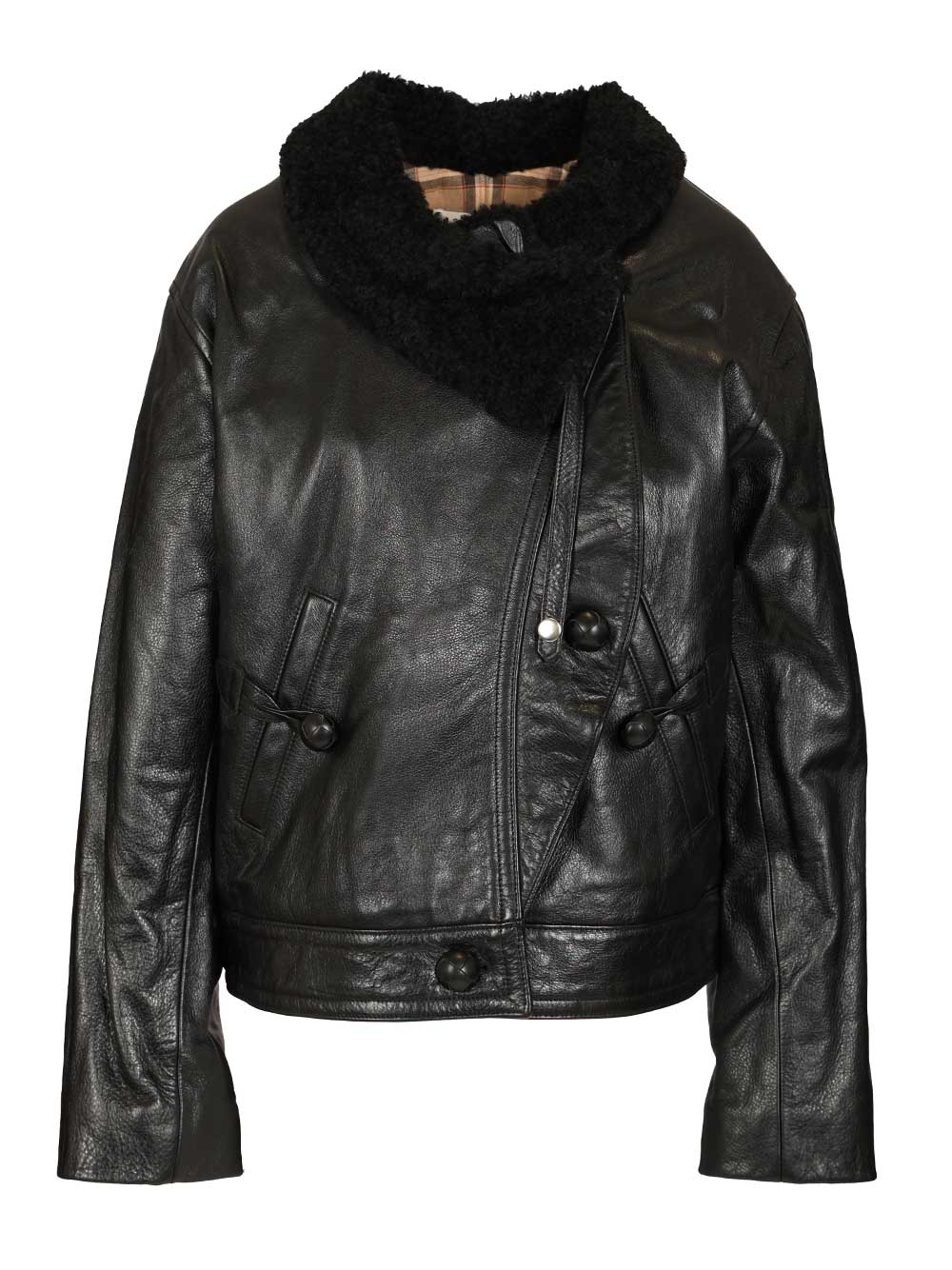 Isabel Marant Briyana Leather Jacket Jackets - Black | 2a8fc09302fc72f26ca056931f6eb562058bd9fe