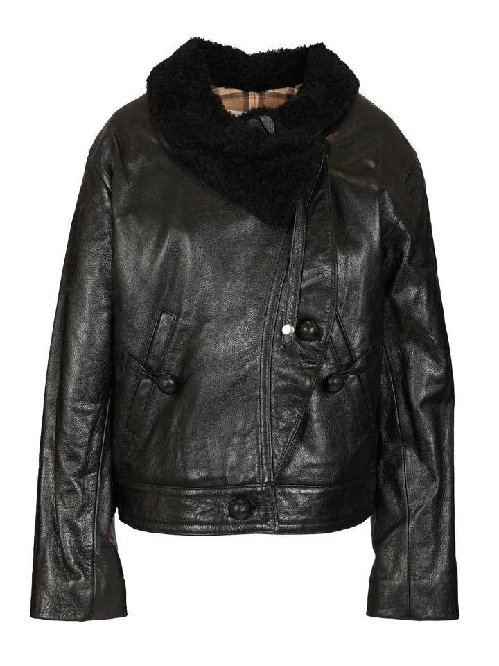 Isabel Marant Briyana Leather Jacket Jackets - Black | 2a8fc09302fc72f26ca056931f6eb562058bd9fe
