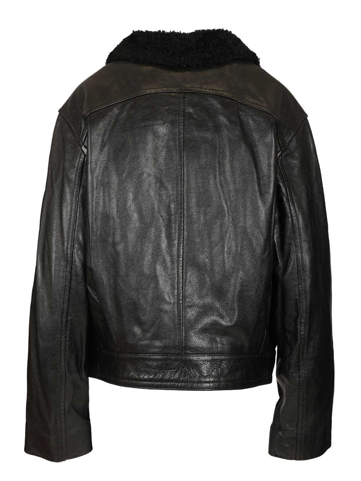 Isabel Marant Briyana Leather Jacket Jackets - Black | fe6357ca48933acfae0cc2b4705a29e973b5944b