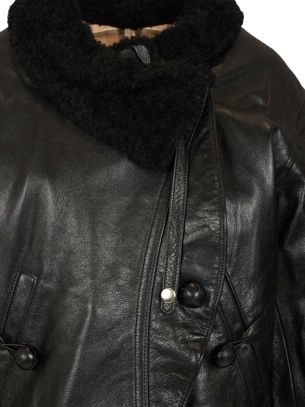 Isabel Marant Briyana Leather Jacket Jackets - Black | 80f0b3291534bcf1b459423408cb20a1a2e142f5