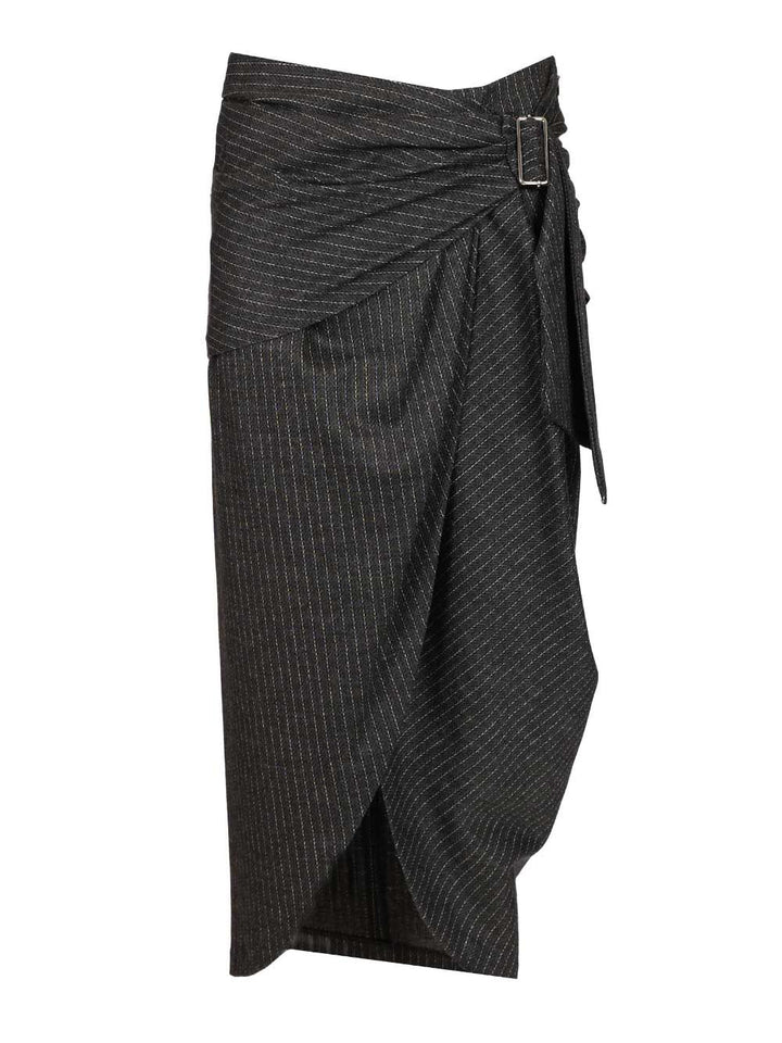 Isabel Marant Reilly Skirt Skirts - Grey | d831322b411848e2be55c18f37b74577b07323be