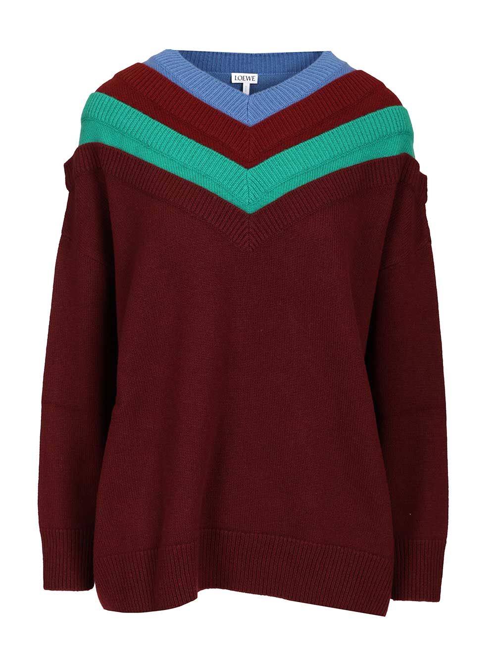 Loewe Wool Sweater Knitwear - Multicolor | d3d28f40413ee2f1d6d3c060486dc8752c6be17e