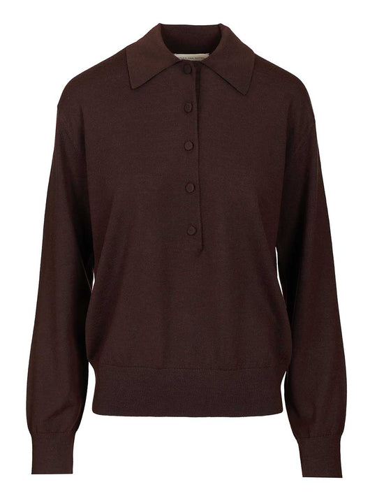 Polo Shirt Knitwear Brown