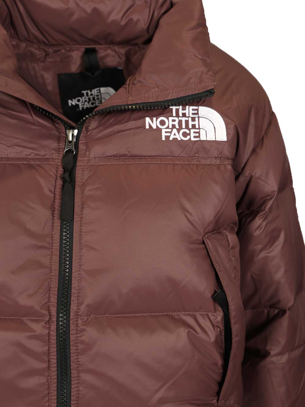 The North Face Nuptse Short Jacket Coats - Brown | 17fd436b500ebf8236f5fcaa2999e56fe7c3f4d2