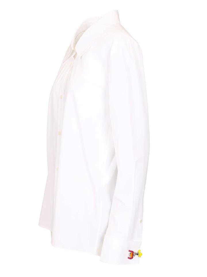 Loewe Cotton Poplin Shirt Shirts - White | 405db587f96c7566c6fea75e4307d32aad54c85f