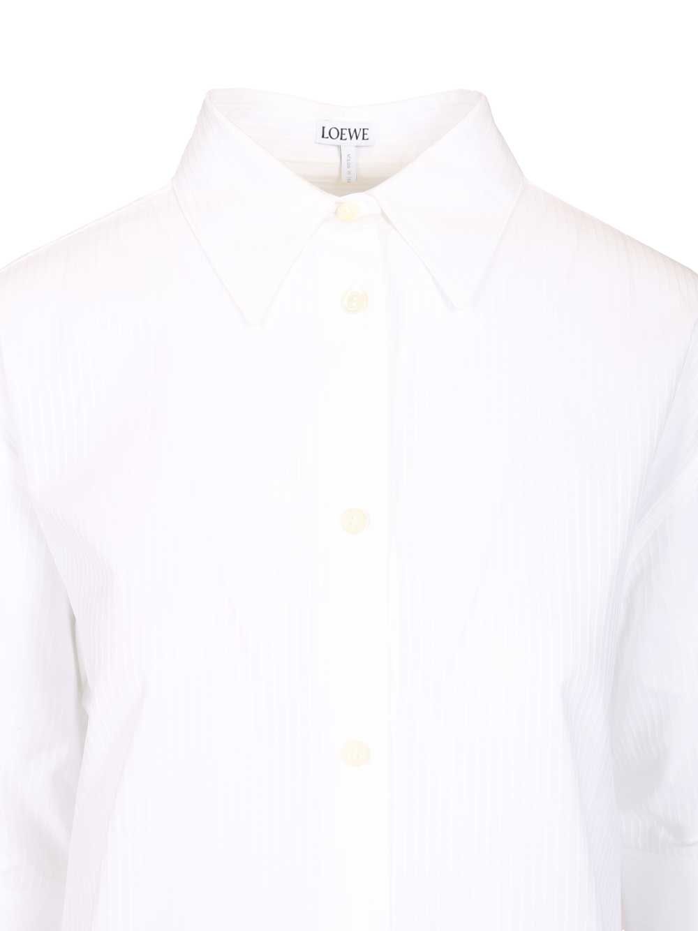 Loewe Cotton Shirt Shirts - White | 5598b17ded6a4b79e8647cd51faba434008c19fe