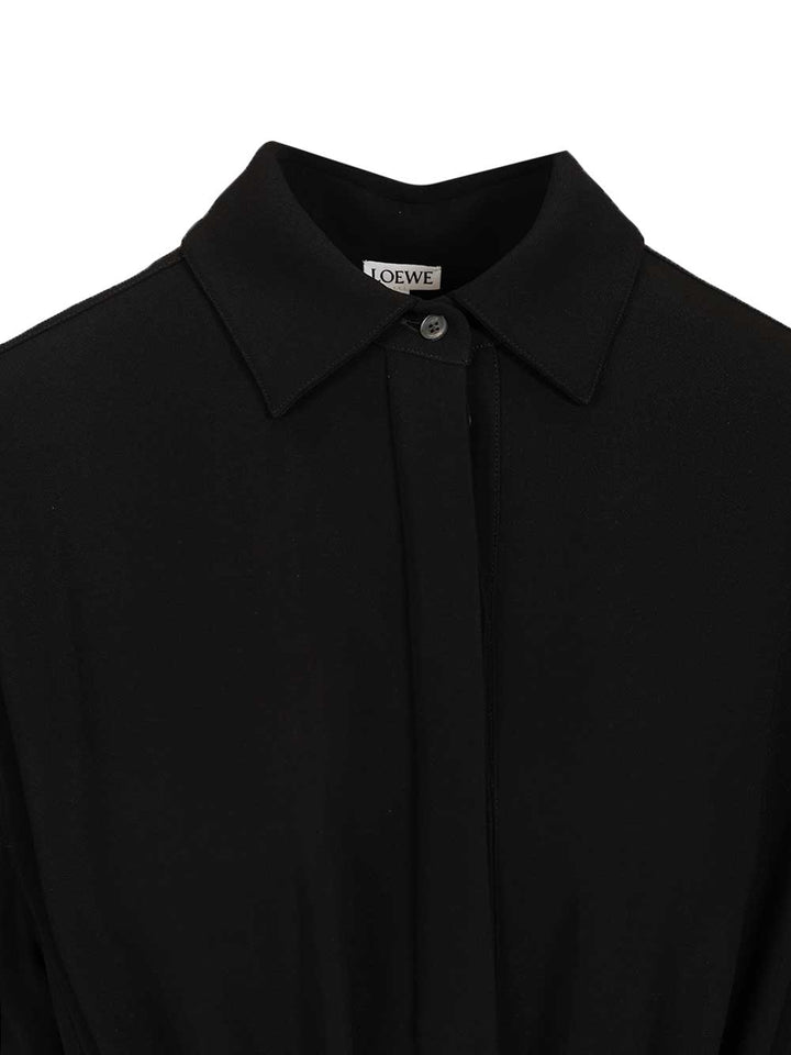 Loewe Stretch Viscose Dress Dresses - Black | 4acbca181d5e519de8161d7f7e95d03d0525eedc