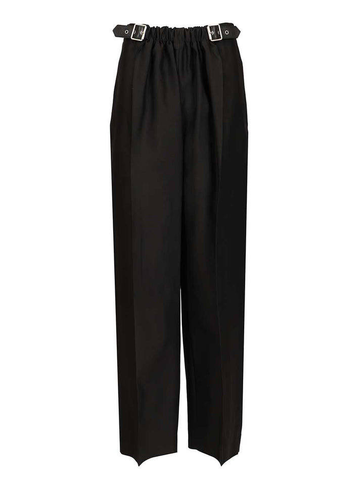 Loewe Wool And Silk Trousers - Black | 4dd565bfda0c048b5c72ac4816e6536128971293