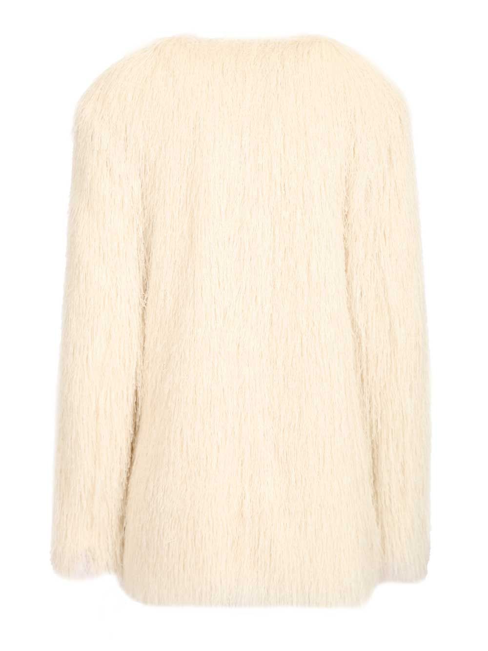 Dries Van Noten Jacket With Fringes Coats - White | 0f62e00a2a74e2f3049943a3c76a9d1c158c028e
