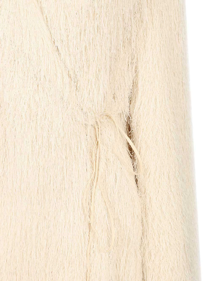 Dries Van Noten Jacket With Fringes Coats - White | fc7aca3c54bfc26505a875fb7902226b3f146dce