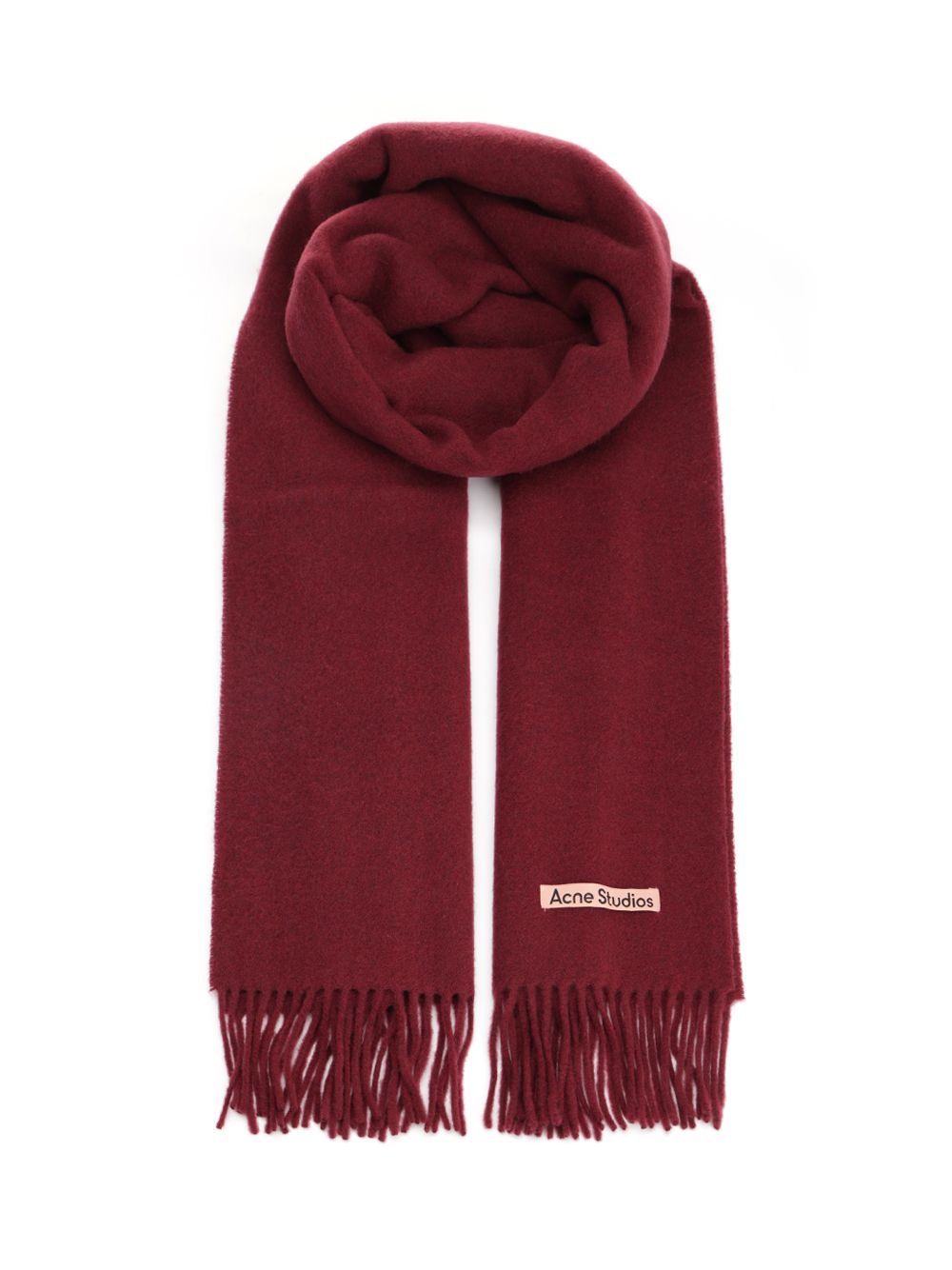 Acne Studios Wool Scarf Scarves And Foulards - Bordeaux | b79fe9c02095246176aca01724e4ded633873bd4