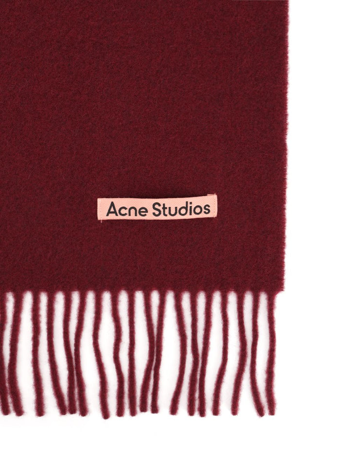 Acne Studios Wool Scarf Scarves And Foulards - Bordeaux | f581b23adf81cc8f1e1cfe92862cbcb8f4dbb5f9