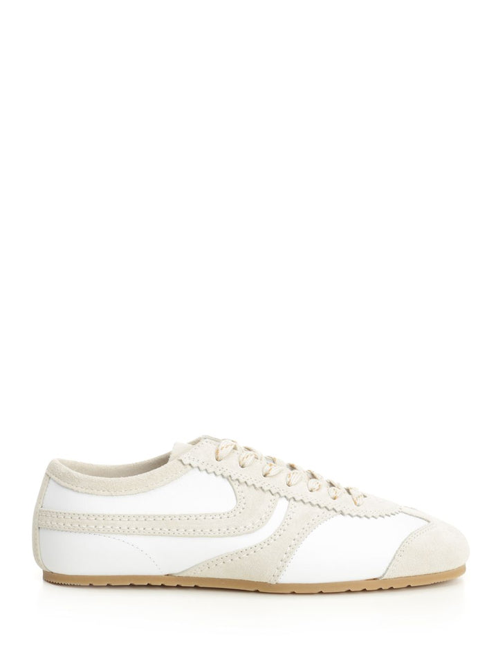 Dries Van Noten Suede Sneakers - White | f94d85d9269db58bac8172021f3948cdd618e912