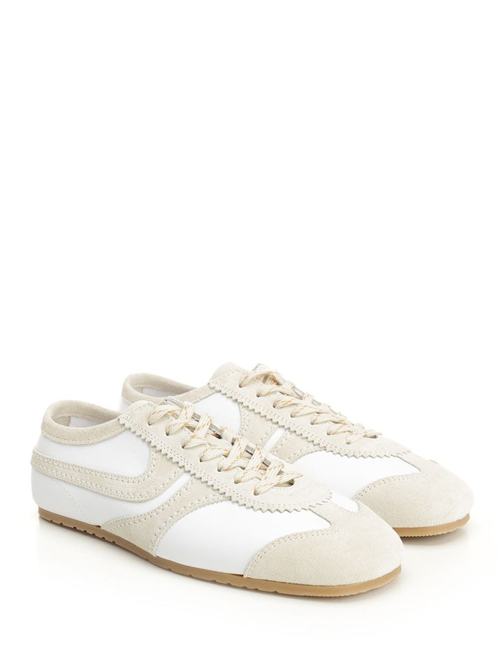 Dries Van Noten Suede Sneakers - White | 93519963a3e86bff6c47dfd495e569fc270a3f63