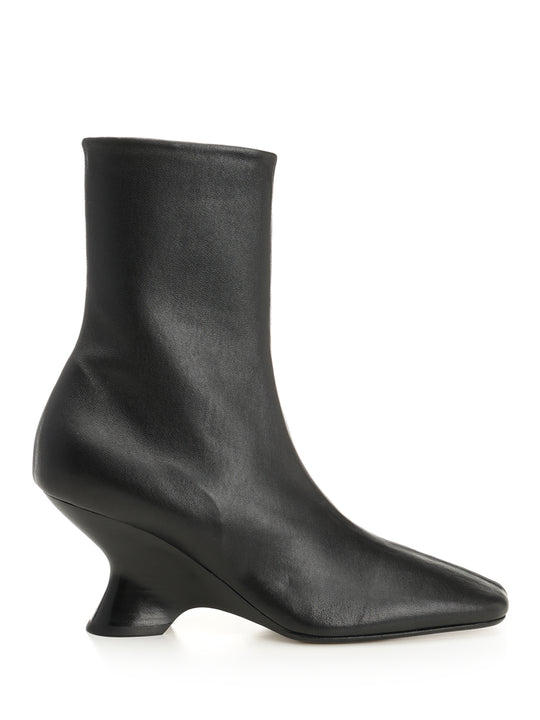 Leather Ankle Boots Black