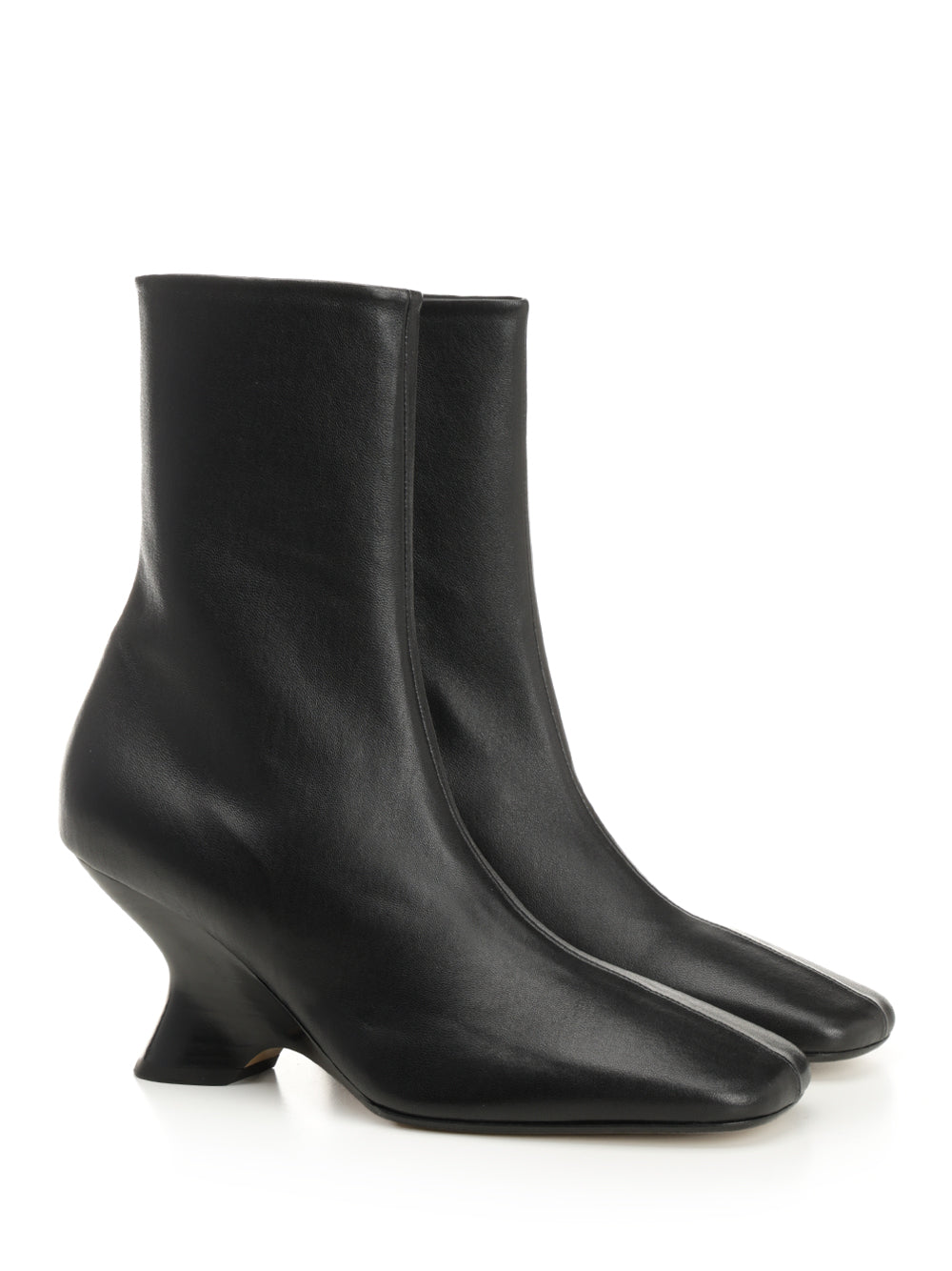 Dries Van Noten Leather Ankle Boots - Black | d848eafece7a4851109a70d3c9539cb5feae9167