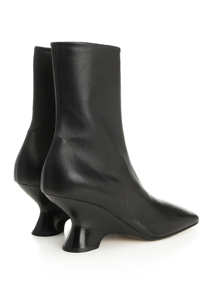 Dries Van Noten Leather Ankle Boots - Black | 667e82e44d5ab120737d99b1d81cd34a71359fe5