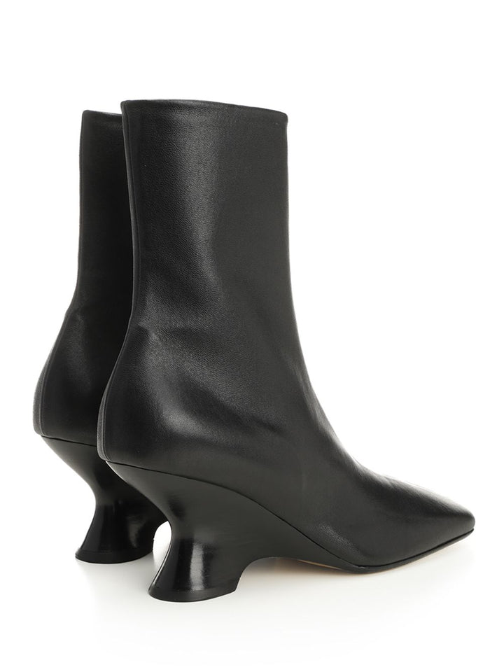 Dries Van Noten Leather Ankle Boots - Black | 5c3289b6a6b70c8f79f1838991b0bbe858c033c8
