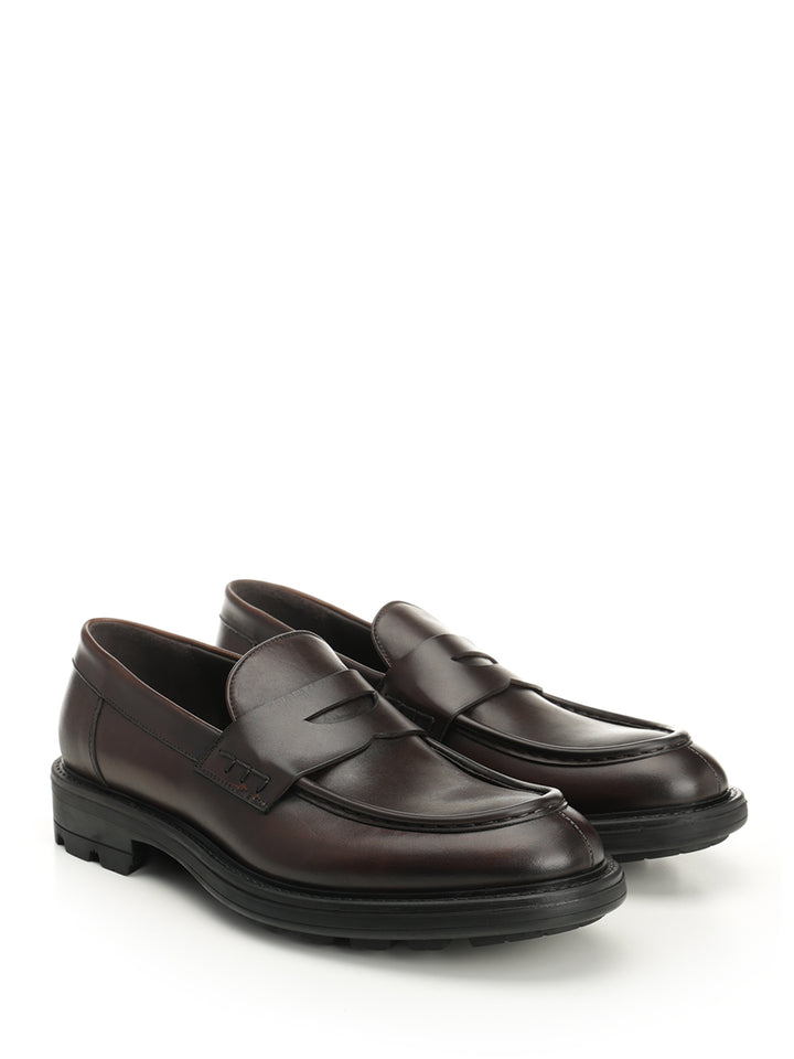 Corvari Penny Loafer Lace-Up Shoes - Brown | e9a6466b0156ed2bd19b1f17936e04d724fa1732