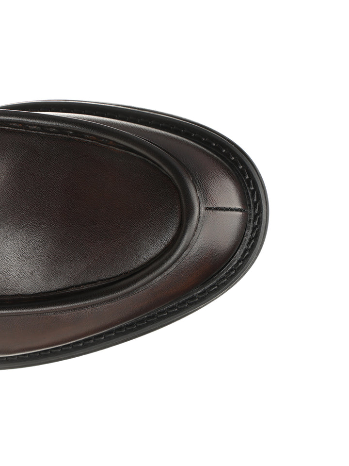 Corvari Penny Loafer Lace-Up Shoes - Brown | 80284cb33bfeccef0d4cf9237737b02e580cd9bb