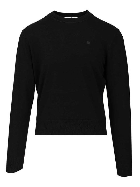 Crew Neck Sweater Knitwear Black