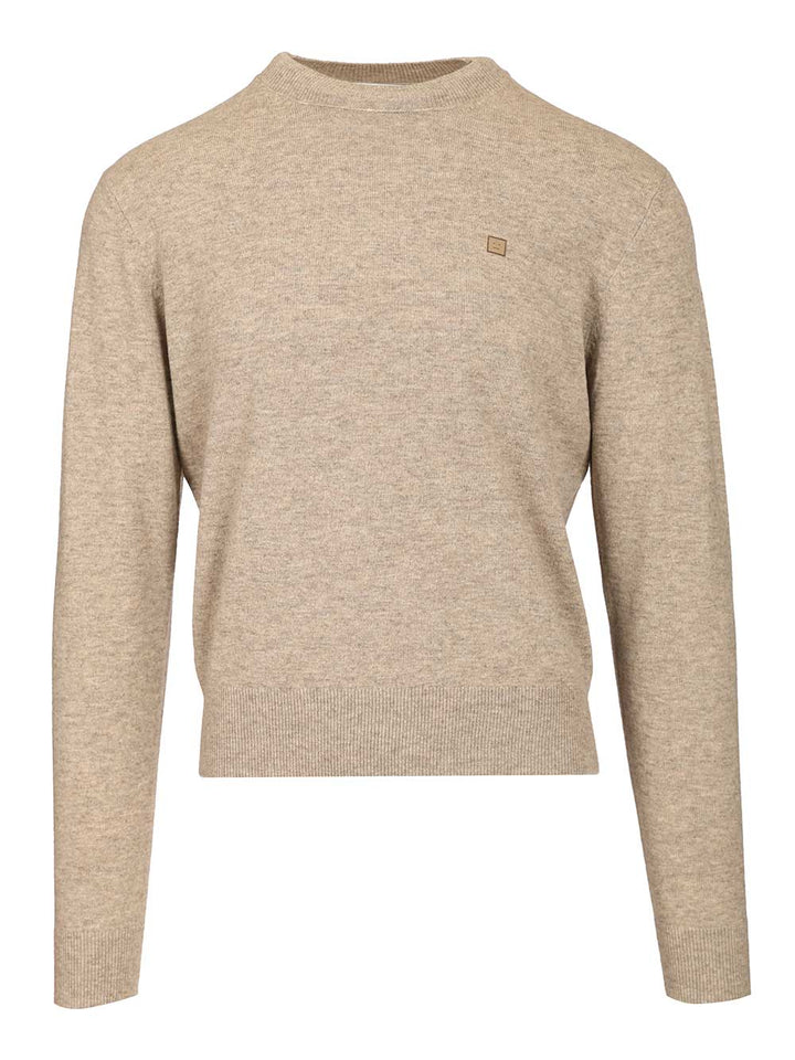 Acne Studios Crew Neck Sweater Knitwear - Grey | f966f80317ab8f2556406fc221ce9d103664fadf