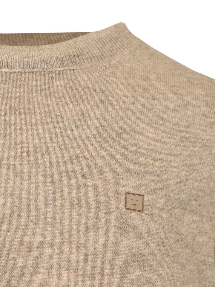 Acne Studios Crew Neck Sweater Knitwear - Grey | ac04fc4ed37a044ff7d1f56ab2434e5c52eb1a6a