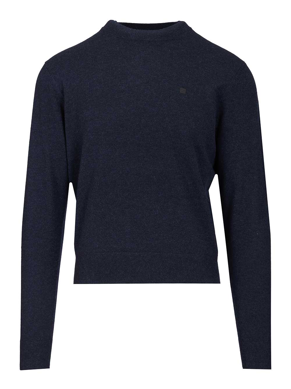 Acne Studios Crew Neck Sweater Knitwear - Blue | 3a069a2c73ff69316f9ecea3bd0776bc6f74da65