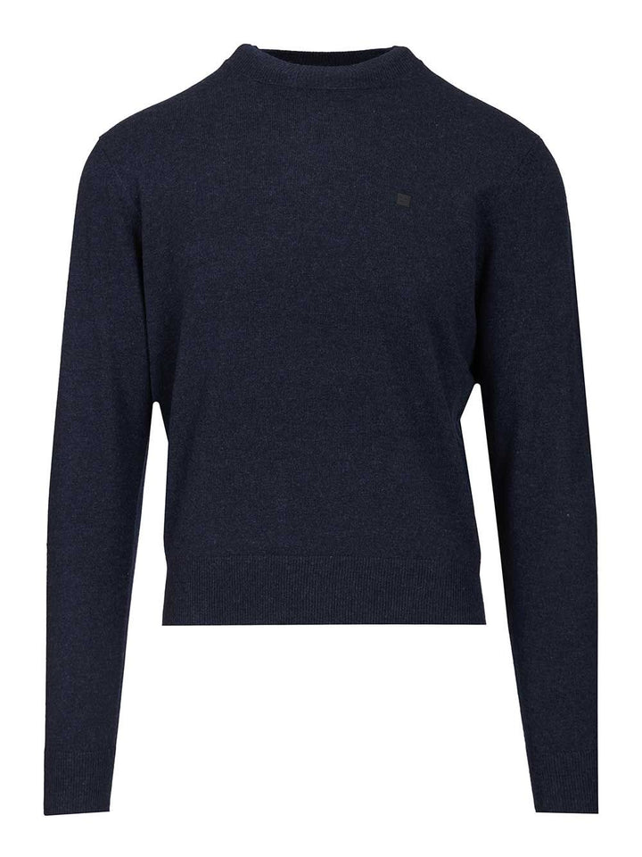Acne Studios Crew Neck Sweater Knitwear - Blue | c9ca60a4ac5a91c8c95b09be87fa9fc12b537d06