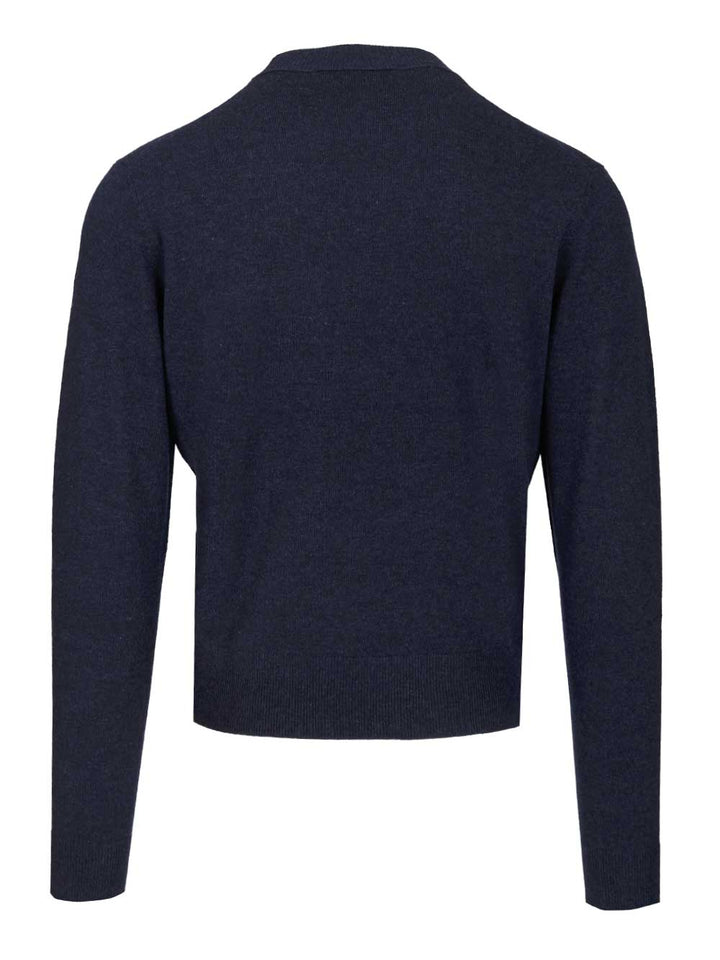 Acne Studios Crew Neck Sweater Knitwear - Blue | 2f9396313cadb3a5220d3b6750c448ad88ccd5fa