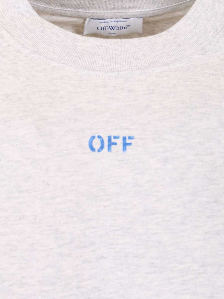 Off-White Stencil Arrow Skate Logo T-Shirt - Grey | 9e493413677bf53095889433916efcc21bf4699d