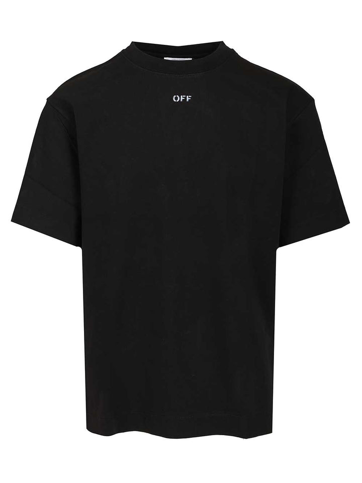 Off-White Stencil Arrow Skate Logo T-Shirt - Black | ef752718b38798de65f9c8bb07c89d86511d6dc1