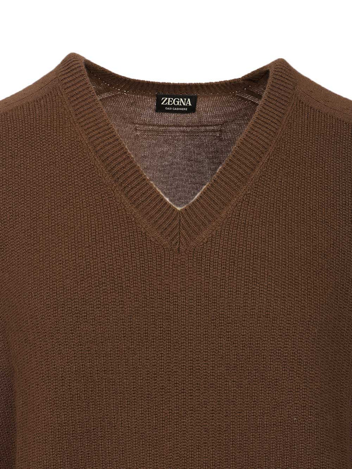 Ermenegildo Zegna Oasi Cashmere Sweater Knitwear - Brown | 01f7463d555059f999c3f1db1edf114832944ab2