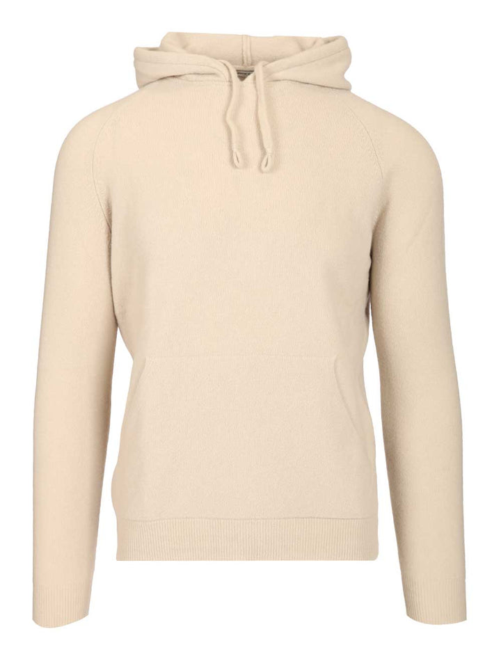 Al Duca D'Aosta Mohair Hooded Sweater Knitwear - Beige | a47fc3c0d0c8247b5b7e502a677441497c83d55b